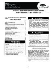 Carrier 58UVB 2SM Gas Furnace Owners Manual page 1