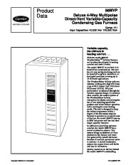 Carrier 58MVP 4PD Gas Furnace Owners Manual page 1