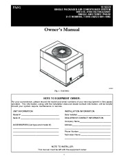 Carrier Pa3g 02 Heat Air Conditioner Manual page 1