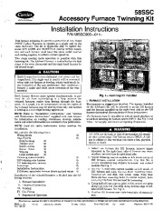 Carrier 58SSC 4SI Gas Furnace Owners Manual page 1