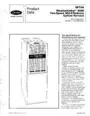 Carrier 58TUA 1PD Gas Furnace Owners Manual page 1