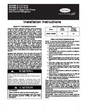 Carrier 25hnb6 9 1si Heat Air Conditioner Manual page 1