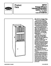 Carrier 58PAV 8PD Gas Furnace Owners Manual page 1