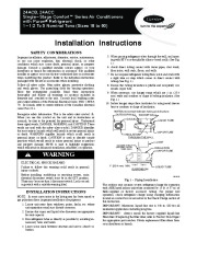 Carrier 24acb C 3si Heat Air Conditioner Manual page 1