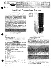 Carrier 58DE 1SI Gas Furnace Owners Manual page 1