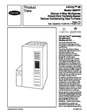 Carrier 58MVP 11PD Gas Furnace Owners Manual page 1