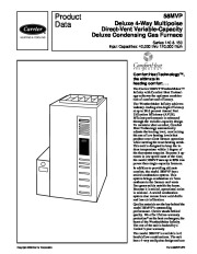 Carrier 58MVP 9PD Gas Furnace Owners Manual page 1