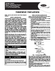 Carrier 25hbb C 4si Heat Air Conditioner Manual page 1