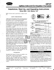 Carrier 58PAP 1SI Gas Furnace Owners Manual page 1