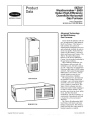 Carrier 58ZAV 3PD Gas Furnace Owners Manual page 1
