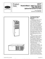 Carrier 58UXT 1PD Gas Furnace Owners Manual page 1