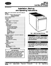 Carrier 58CLA 4SI Gas Furnace Owners Manual page 1