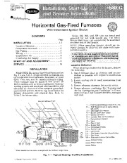 Carrier 58EG 3SI Gas Furnace Owners Manual page 1