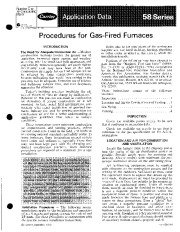 Carrier 58 Series 5XA Gas Furnace Owners Manual page 1