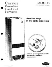 Carrier 58DE 58DS 1P Gas Furnace Owners Manual page 1