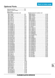 Mitsubishi 2009 Air Conditioner Optional Parts Manual page 1