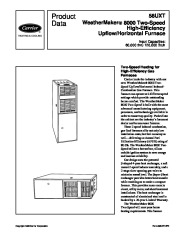 Carrier 58UXT 2PD Gas Furnace Owners Manual page 1
