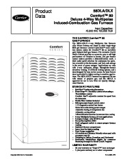 Carrier 58DL 4PD Gas Furnace Owners Manual page 1