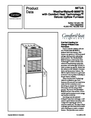 Carrier 58TUA 11PD Gas Furnace Owners Manual page 1
