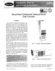 Carrier 58DH 2SI Gas Furnace Owners Manual page 1