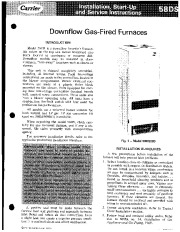 Carrier 58DS 1SI Gas Furnace Owners Manual page 1