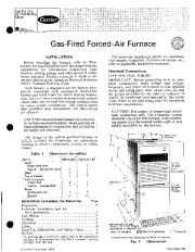 Carrier 58GP 4SI Gas Furnace Owners Manual page 1