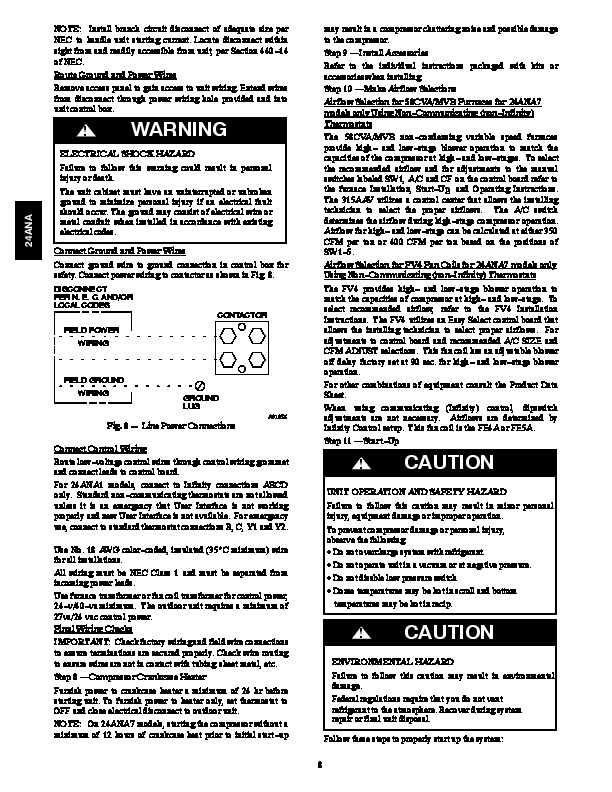 Carrier 24ana 3si Heat Air Conditioner Manual