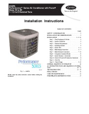 Carrier 24apa 1si Heat Air Conditioner Manual page 1