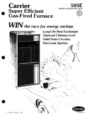 Carrier 58SE 2P Gas Furnace Owners Manual page 1