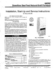 Carrier 58DRC 4SI Gas Furnace Owners Manual page 1