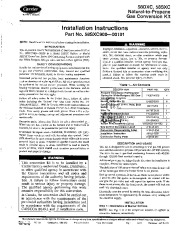 Carrier 58D 58S 28SI Gas Furnace Owners Manual page 1