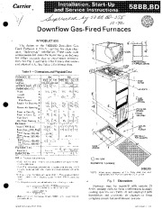 Carrier 58BB 58BD 2SI Gas Furnace Owners Manual page 1