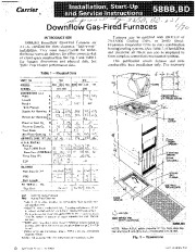 Carrier 58BB 58BD 1SI Gas Furnace Owners Manual page 1