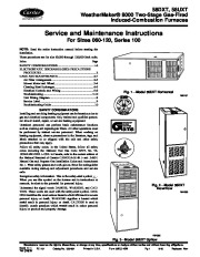 Carrier 58D 58U 1SM Gas Furnace Owners Manual page 1