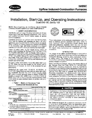 Carrier 58SSC 5SI Gas Furnace Owners Manual page 1