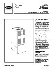 Carrier 58CMA 2PD Gas Furnace Owners Manual page 1