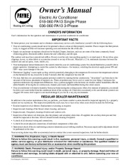 Carrier Pa13 01 Heat Air Conditioner Manual page 1