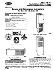 Carrier 58D 58U 9SM Gas Furnace Owners Manual page 1