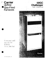Carrier 58GC 4P Gas Furnace Owners Manual page 1