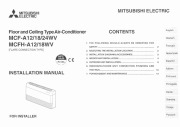 Mitsubishi MCF A12 18 24WV MCFH A12 18WV Floor Mounted Air Conditioner Installation Manual page 1