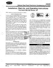 Carrier 58SXB 15SI Gas Furnace Owners Manual page 1