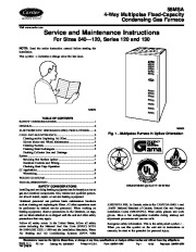 Carrier 58MSA 4SM Gas Furnace Owners Manual page 1