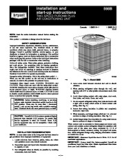 Carrier Bryant 598b 24 2 Heat Air Conditioner Manual page 1