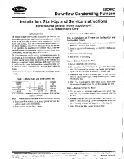 Carrier 58DXC 1SI Gas Furnace Owners Manual page 1