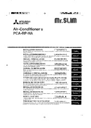 Mitsubishi Mr Slim PCA RP HA Ceiling Suspended Air Conditioner Installation Manual page 1