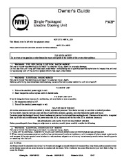 Carrier Pa3p 02 Heat Air Conditioner Manual page 1