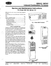 Carrier 58W 58Z 3SM Gas Furnace Owners Manual page 1