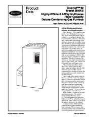 Carrier 58MXB 1PD Gas Furnace Owners Manual page 1